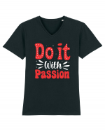 Do It With Passion Tricou mânecă scurtă guler V Bărbat Presenter