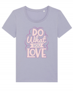 Do What You Love Tricou mânecă scurtă guler larg fitted Damă Expresser