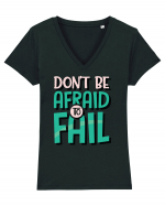 Don't Be Afraid To Fall Tricou mânecă scurtă guler V Damă Evoker