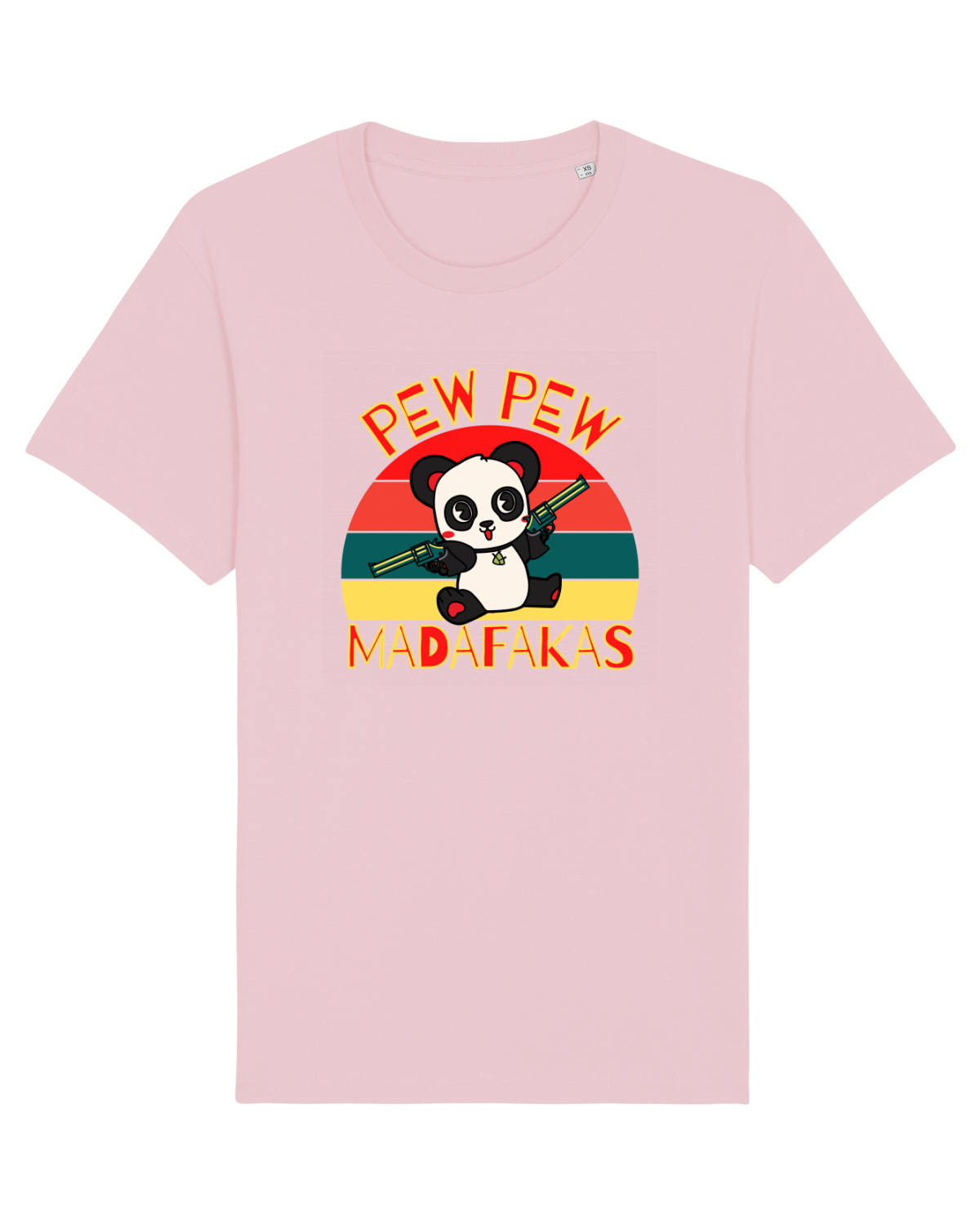 Tricou mânecă scurtă Unisex Rocker Cotton Pink