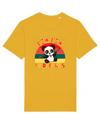 Funny Panda With Guns Spectra Yellow