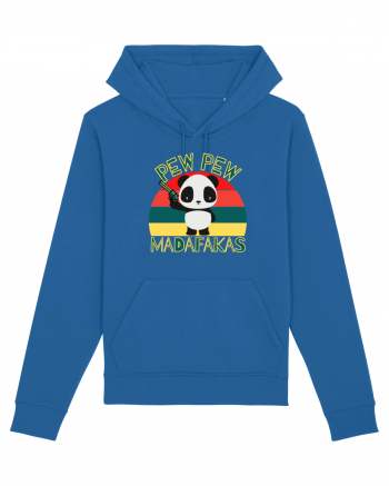 Funny Panda With Guns Royal Blue