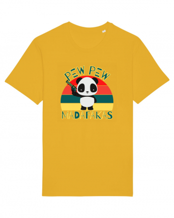 Funny Panda With Guns Spectra Yellow