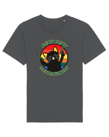 Funny Cat With Guns Anthracite