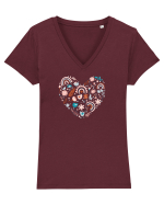Love Is In The Air Tricou mânecă scurtă guler V Damă Evoker