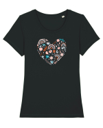 Love Is In The Air Tricou mânecă scurtă guler larg fitted Damă Expresser