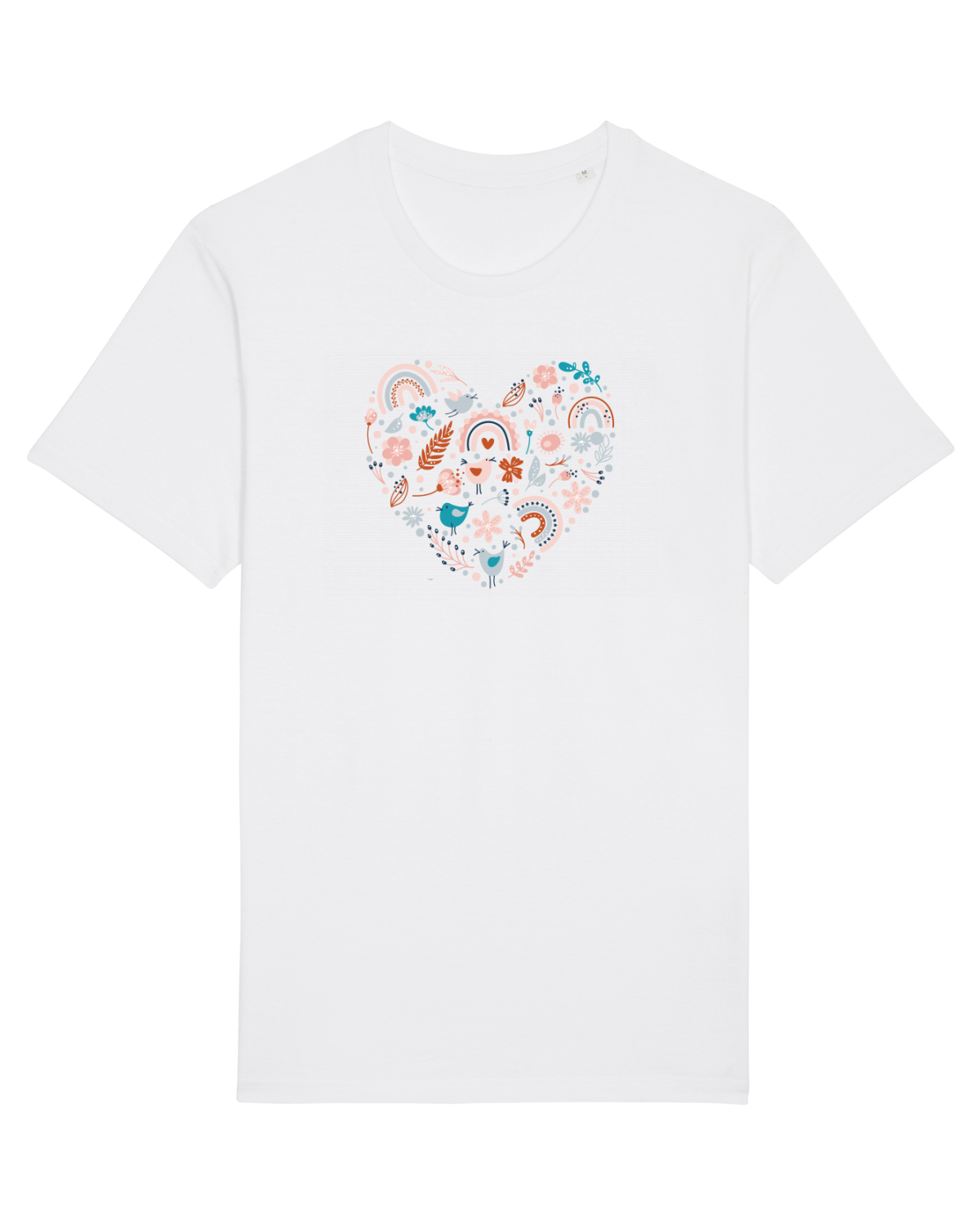 Tricou mânecă scurtă Unisex Rocker White