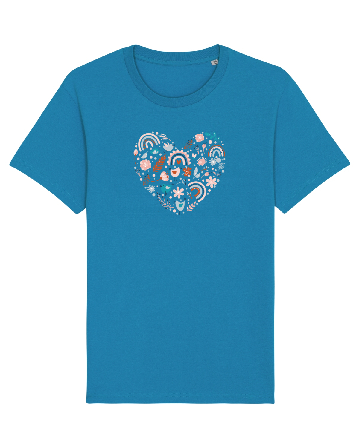 Tricou mânecă scurtă Unisex Rocker Azur