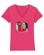 Love Story Tricou mânecă scurtă guler V Damă Evoker
