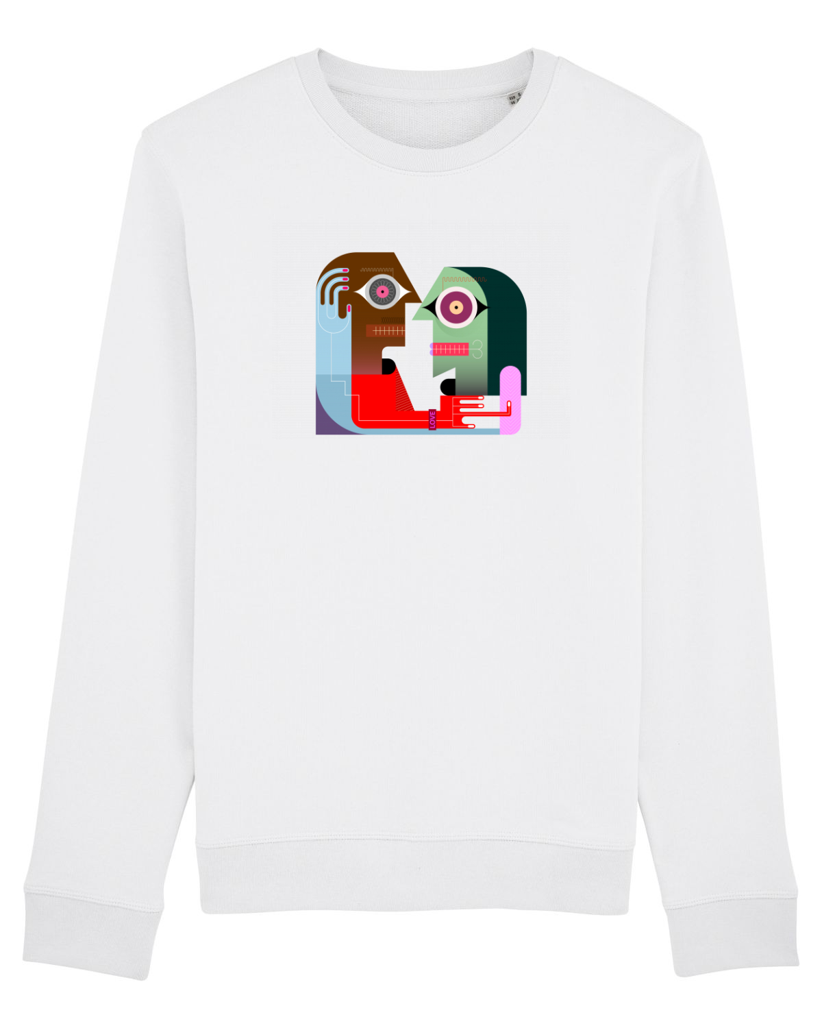 Bluză mânecă lungă Unisex Rise White