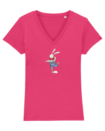 Ice Skating Bunny Raspberry