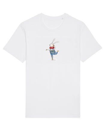 Ice Skating Bunny White
