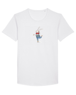 Ice Skating Bunny Tricou mânecă scurtă guler larg Bărbat Skater