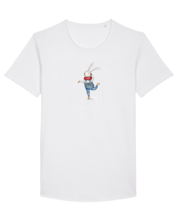 Ice Skating Bunny White