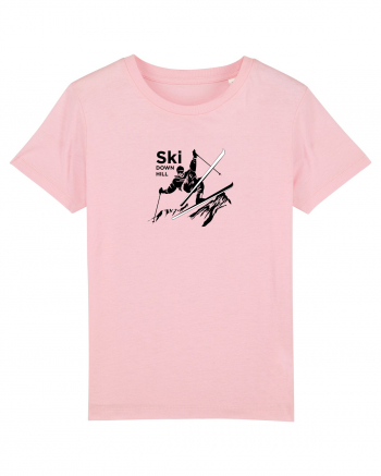 Ski Down Hill Cotton Pink