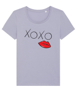 xoxo Tricou mânecă scurtă guler larg fitted Damă Expresser