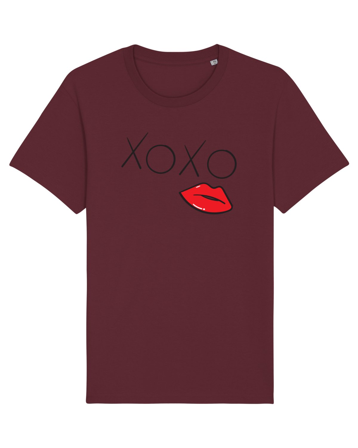 Tricou mânecă scurtă Unisex Rocker Burgundy