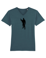 Airsoft Player Tricou mânecă scurtă guler V Bărbat Presenter