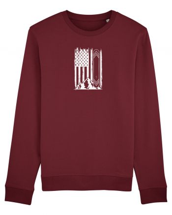 American Snowboarder Burgundy