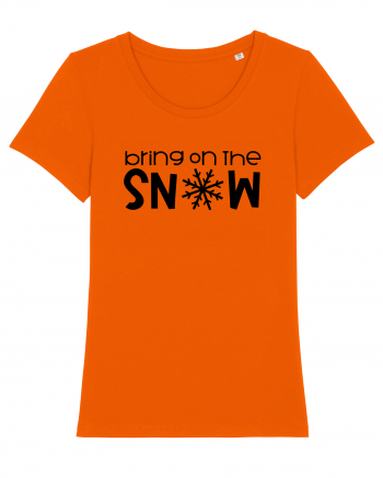 Bring On The Snow Bright Orange