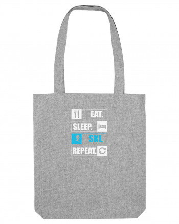 Eat Sleep Ski Repeat Heather Grey