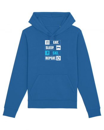 Eat Sleep Ski Repeat Royal Blue