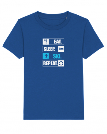 Eat Sleep Ski Repeat Majorelle Blue