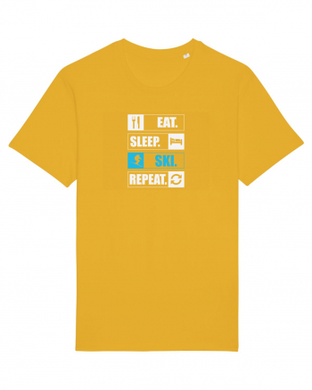 Eat Sleep Ski Repeat Spectra Yellow