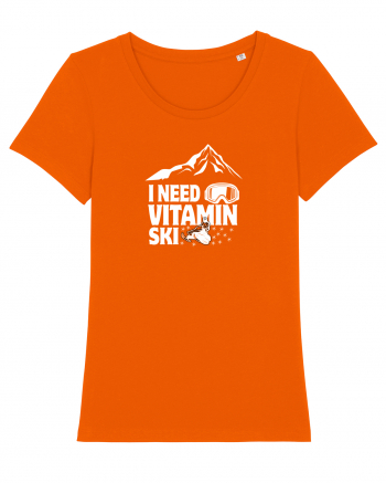 I Need Vitamin Ski Bright Orange