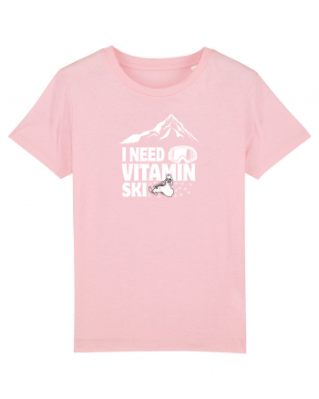 I Need Vitamin Ski Cotton Pink