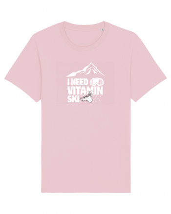 I Need Vitamin Ski Cotton Pink