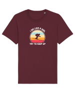 I Ski Like A Girl, Try To Keep Up Tricou mânecă scurtă Unisex Rocker
