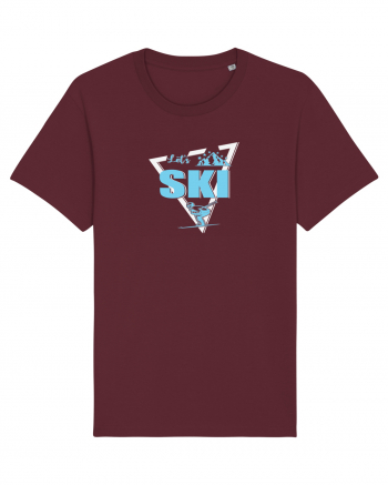 Let's Ski Burgundy