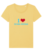 SCUBA DIVING Tricou mânecă scurtă guler larg fitted Damă Expresser
