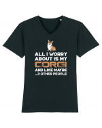 CORGI Tricou mânecă scurtă guler V Bărbat Presenter