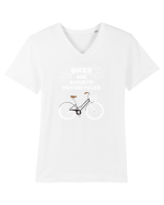 BIKES Tricou mânecă scurtă guler V Bărbat Presenter