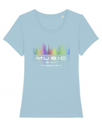 Music is my therapy Sky Blue
