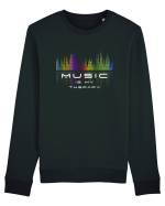 Music is my therapy Bluză mânecă lungă Unisex Rise