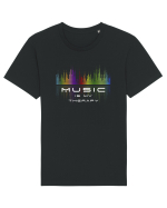 Music is my therapy Tricou mânecă scurtă Unisex Rocker