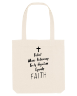 FAITH Sacoșă textilă