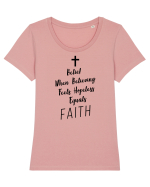 FAITH Tricou mânecă scurtă guler larg fitted Damă Expresser
