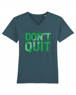 Don't Quit Tricou mânecă scurtă guler V Bărbat Presenter