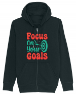 Focus On Your Goals Hanorac cu fermoar Unisex Connector