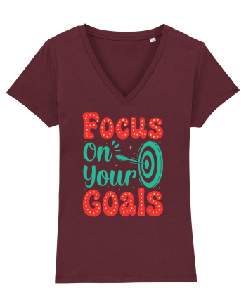 Focus On Your Goals Burgundy