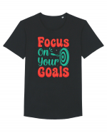 Focus On Your Goals Tricou mânecă scurtă guler larg Bărbat Skater