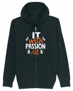 It With Passion All Hanorac cu fermoar Unisex Connector