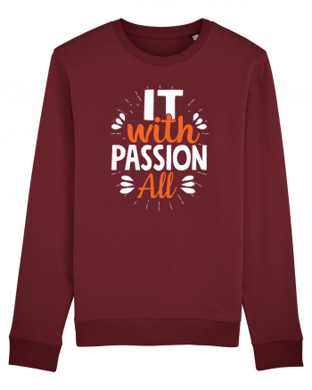 It With Passion All Burgundy