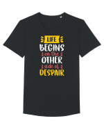 Life Begins On The Other Side Of Despair Tricou mânecă scurtă guler larg Bărbat Skater