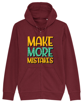 Make More Mistakes Burgundy