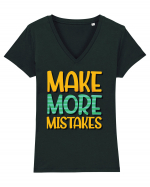 Make More Mistakes Tricou mânecă scurtă guler V Damă Evoker